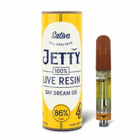 Jetty Garlic Grove Sativa Live Resin Vape Cartridge
