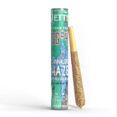 GG #4 x Cannalope Haze UNREFINED Live Resin Infused Preroll Single (1.2g) by Jetty Extracts