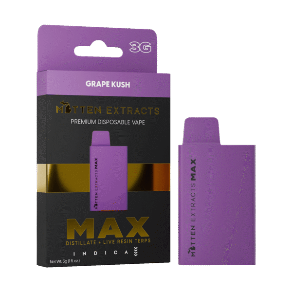 Grape Kush MAX Disposable Vape 3g