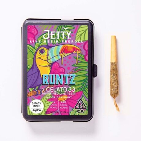 Jetty Extracts: GSC x Peanut Butter Breath UNREFINED Live Resin Infused Preroll (1.2g)